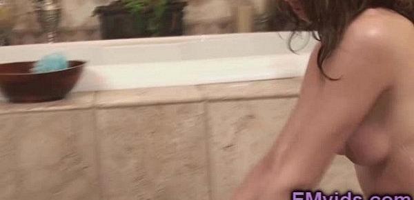  Gia Love gives amazing soapy massage